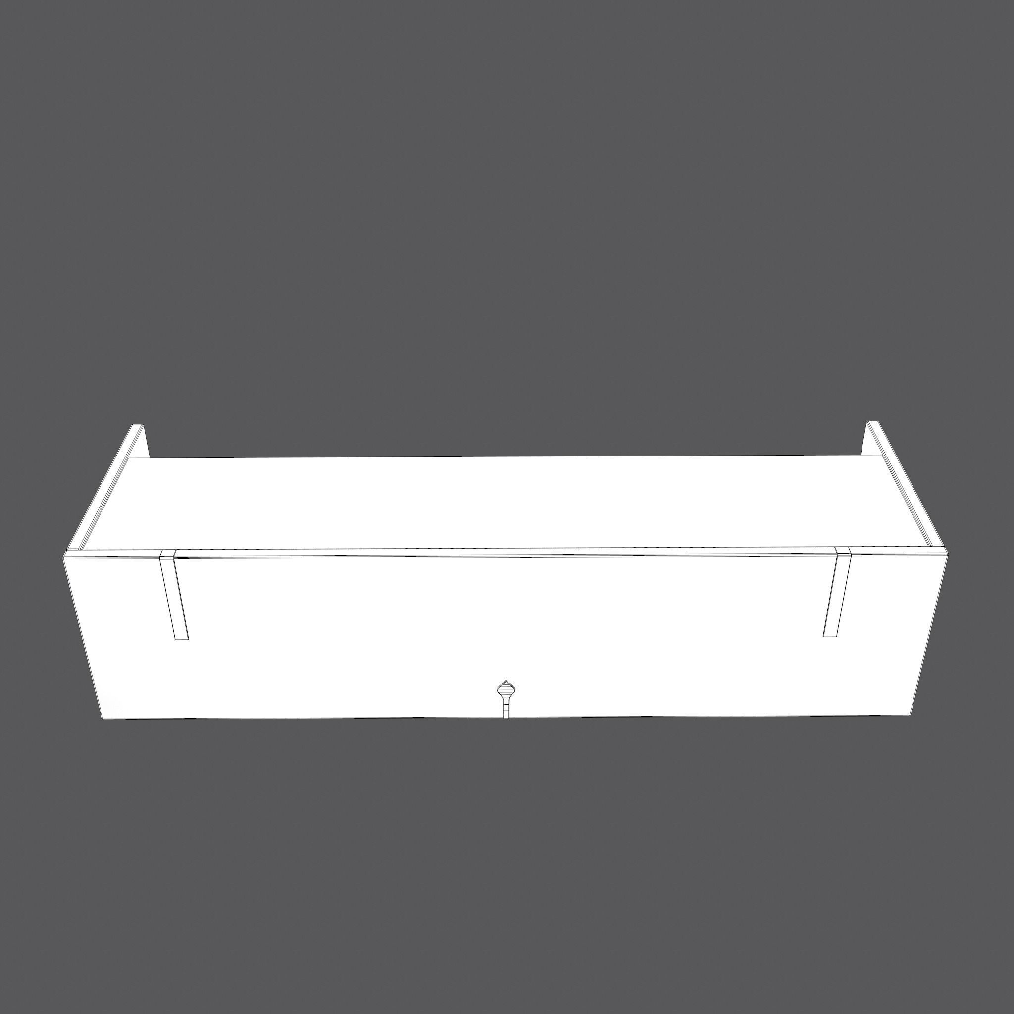 Medieval Chest Low-poly 3D model_29