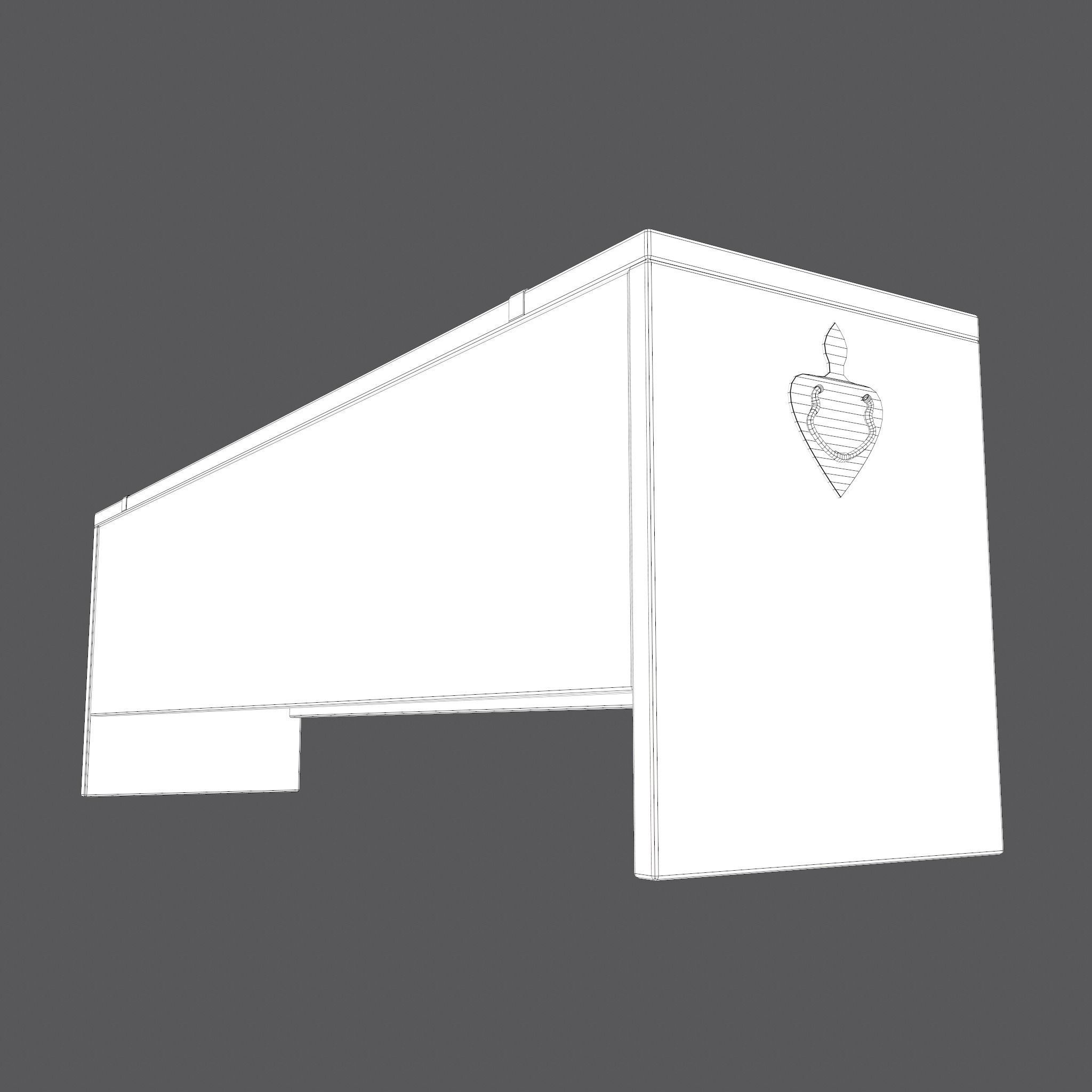 Medieval Chest Low-poly 3D model_35