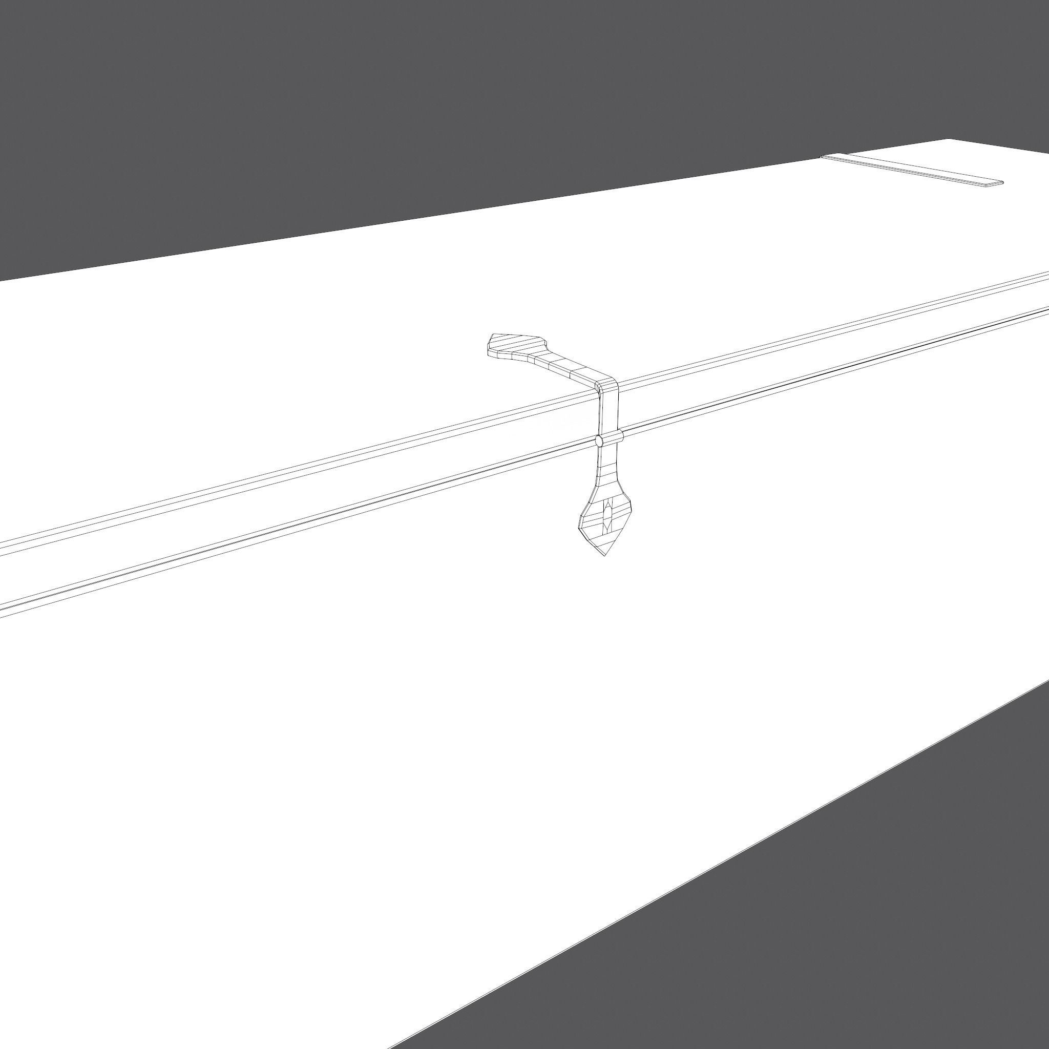 Medieval Chest Low-poly 3D model_32