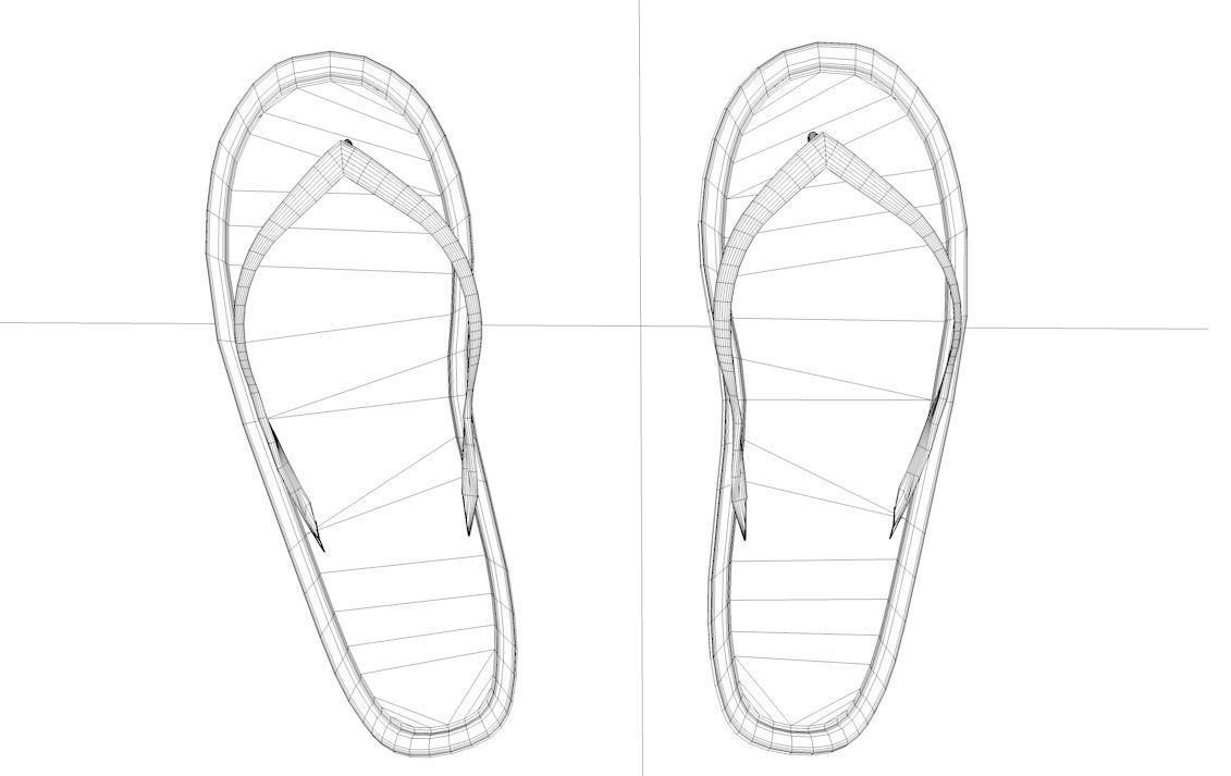Flip Flops 3D Model 3D model_3
