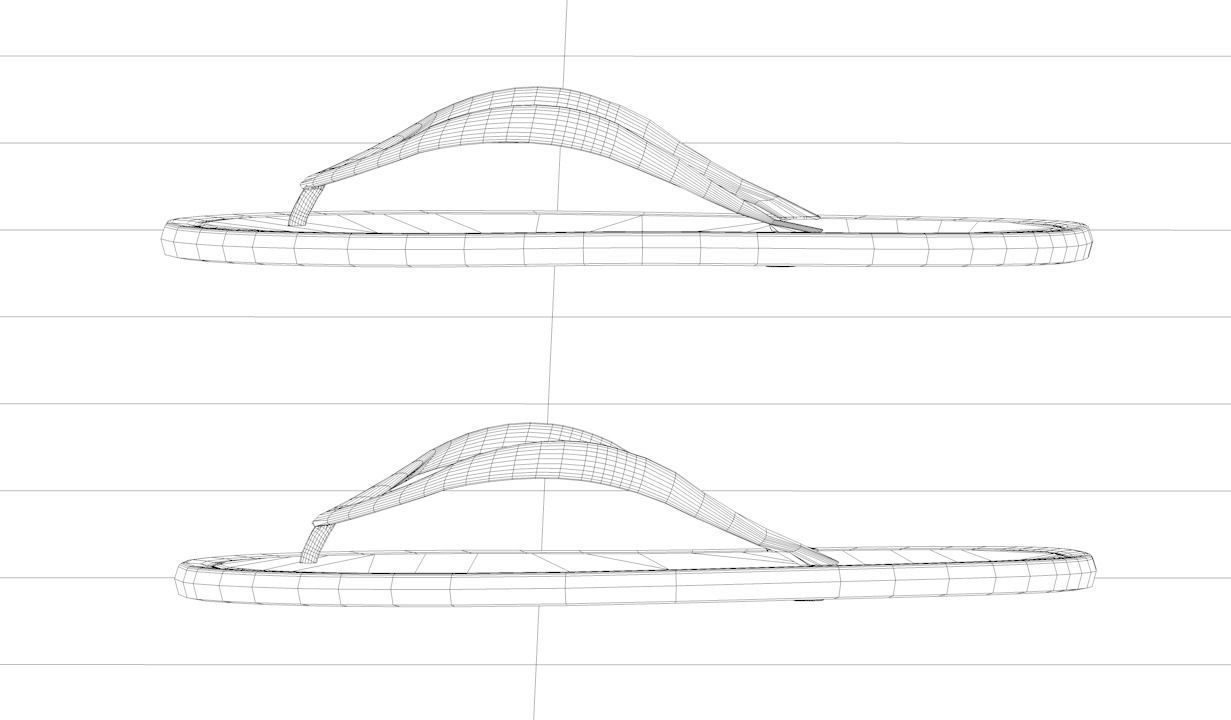 Flip Flops 3D Model 3D model_4