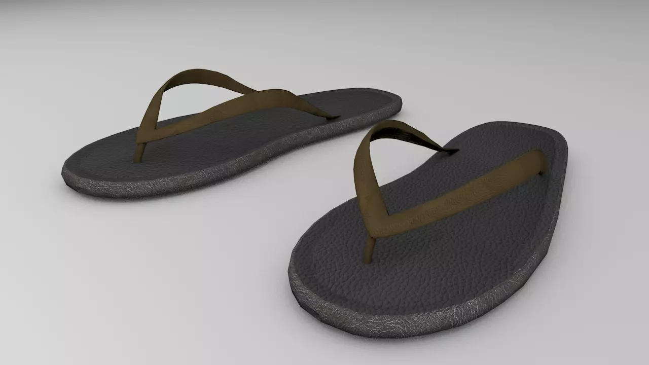 Flip Flops 3D Model 3D model_0