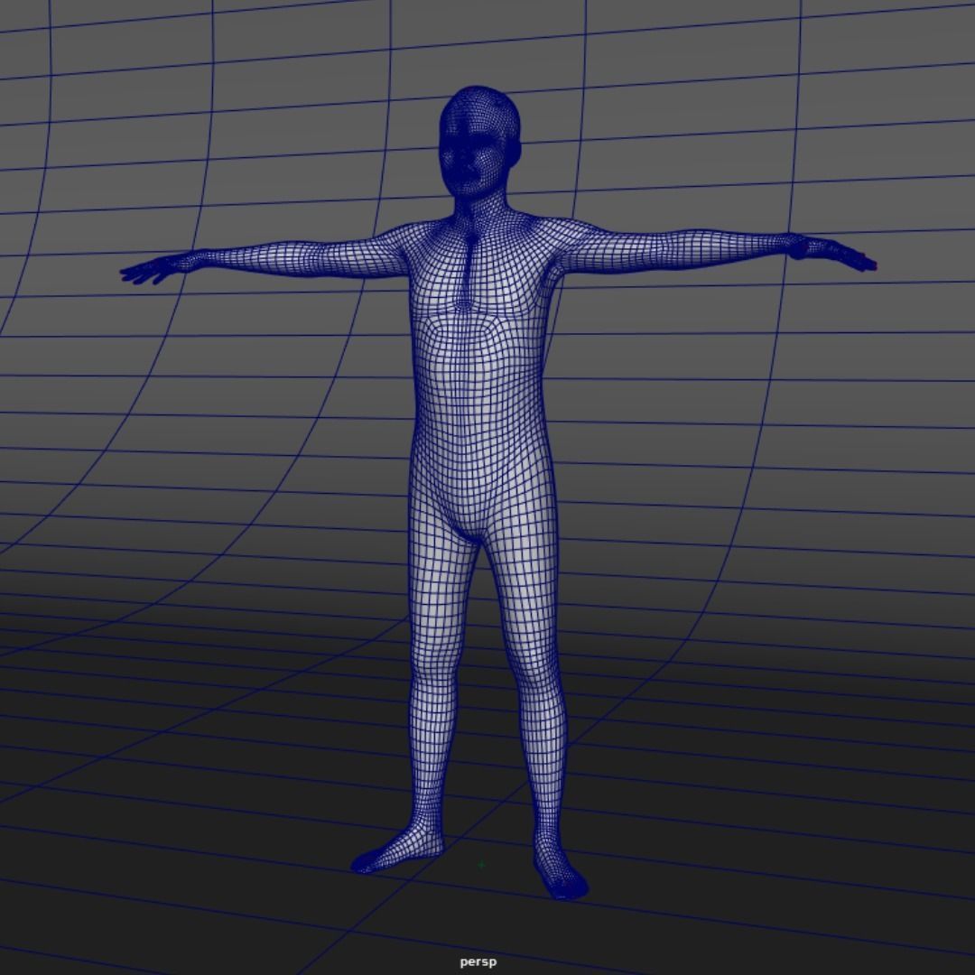 A Rigged Young Masculine Man 3D model_4