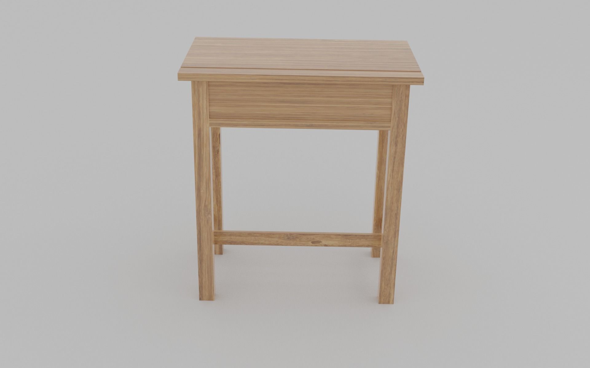 Thai student desk 3Dmodel Low-poly 3D model_5