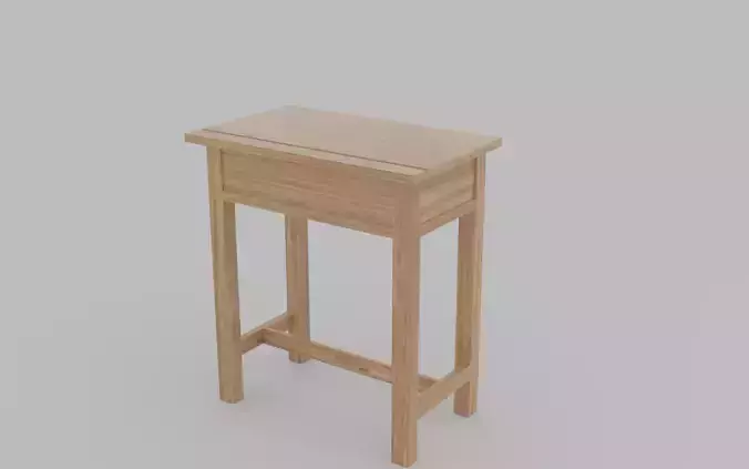Thai student desk 3Dmodel
