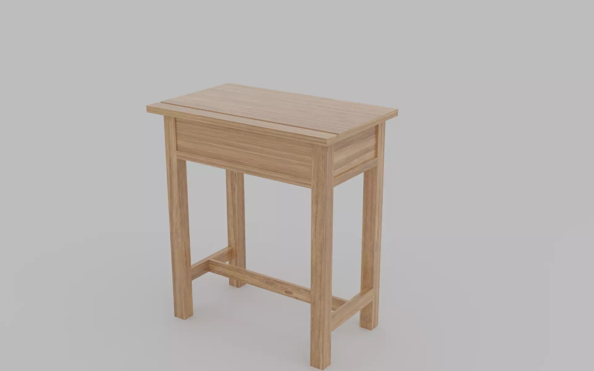 Thai student desk 3Dmodel Low-poly 3D model_0