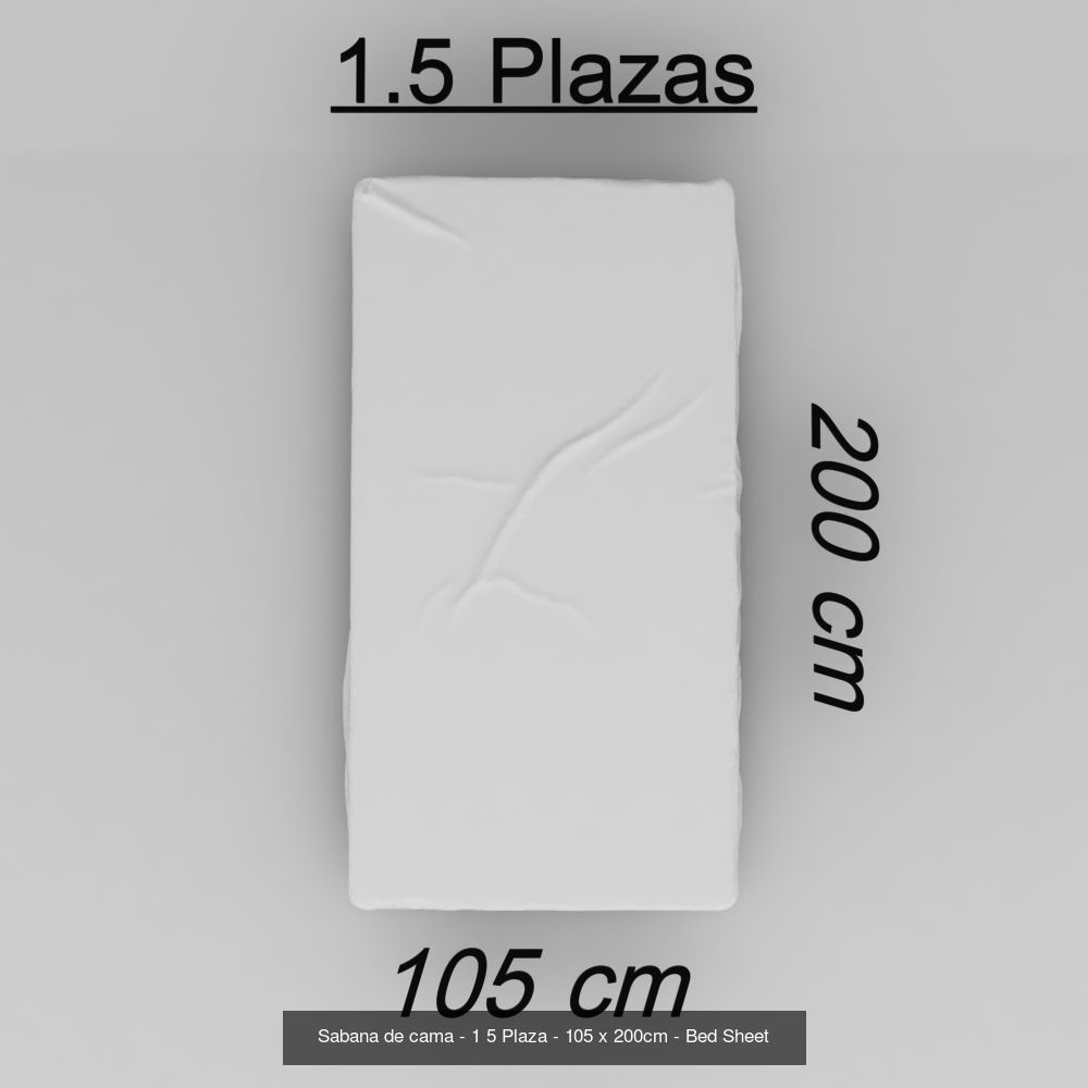 BED SHEETS Pack - SABANAS DE CAMAS Pack 3D Model Collection_8