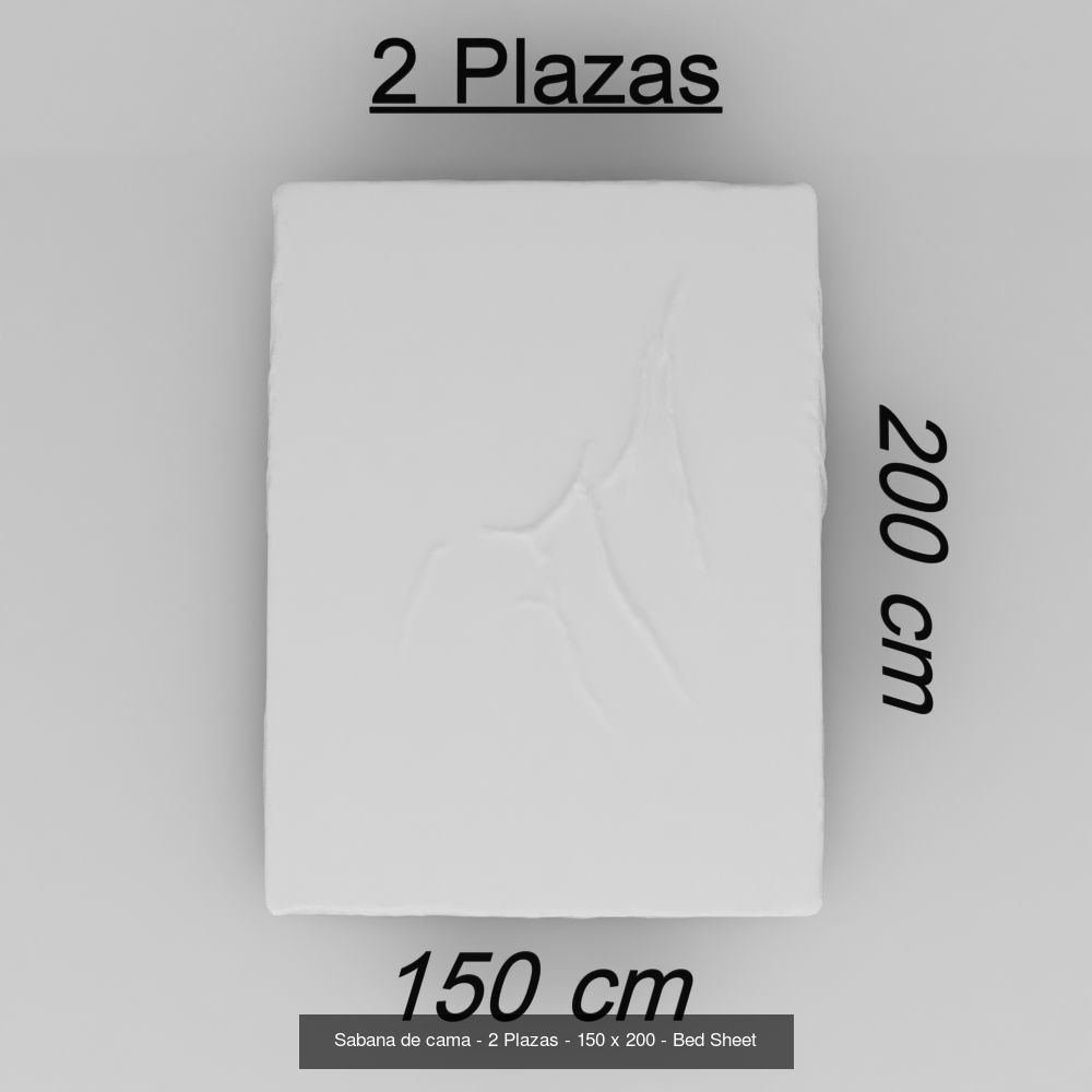 BED SHEETS Pack - SABANAS DE CAMAS Pack 3D Model Collection_7
