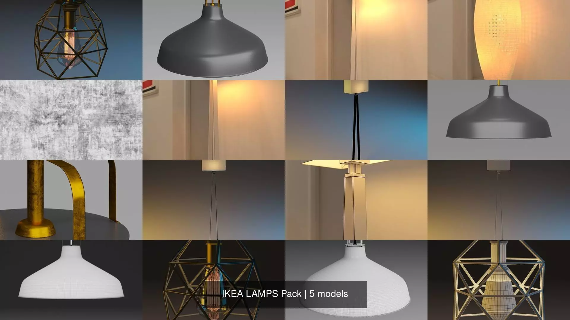 LAMPS Pack 3D Model Collection_0