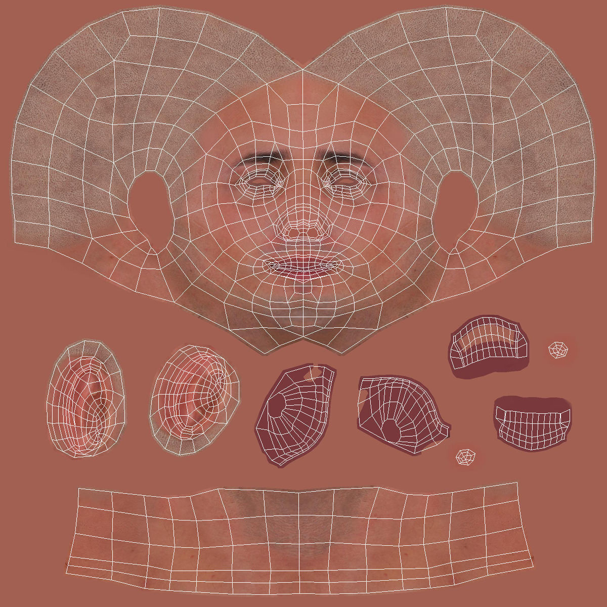 Baseball Player Rigged Athletics 3D model_19