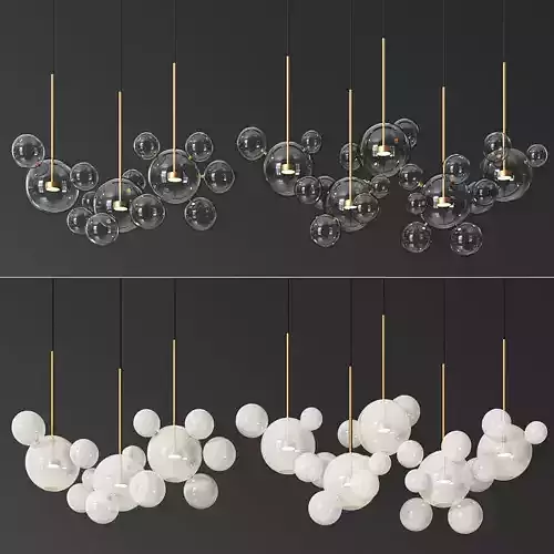 Giopato  Coombes Bolle Zigzag 14 and 24 and 34 Bubbles Set 3D model