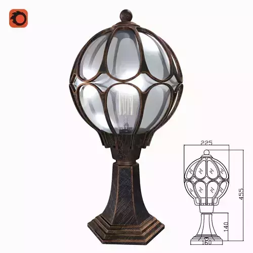 Street Light Maytoni O024FL-01G Via