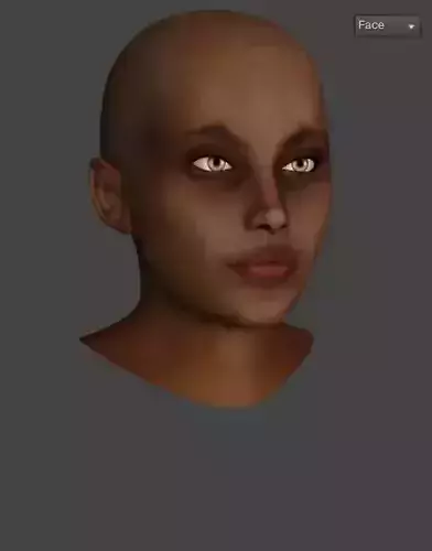 Sophie African Woman  Low-poly 3D model