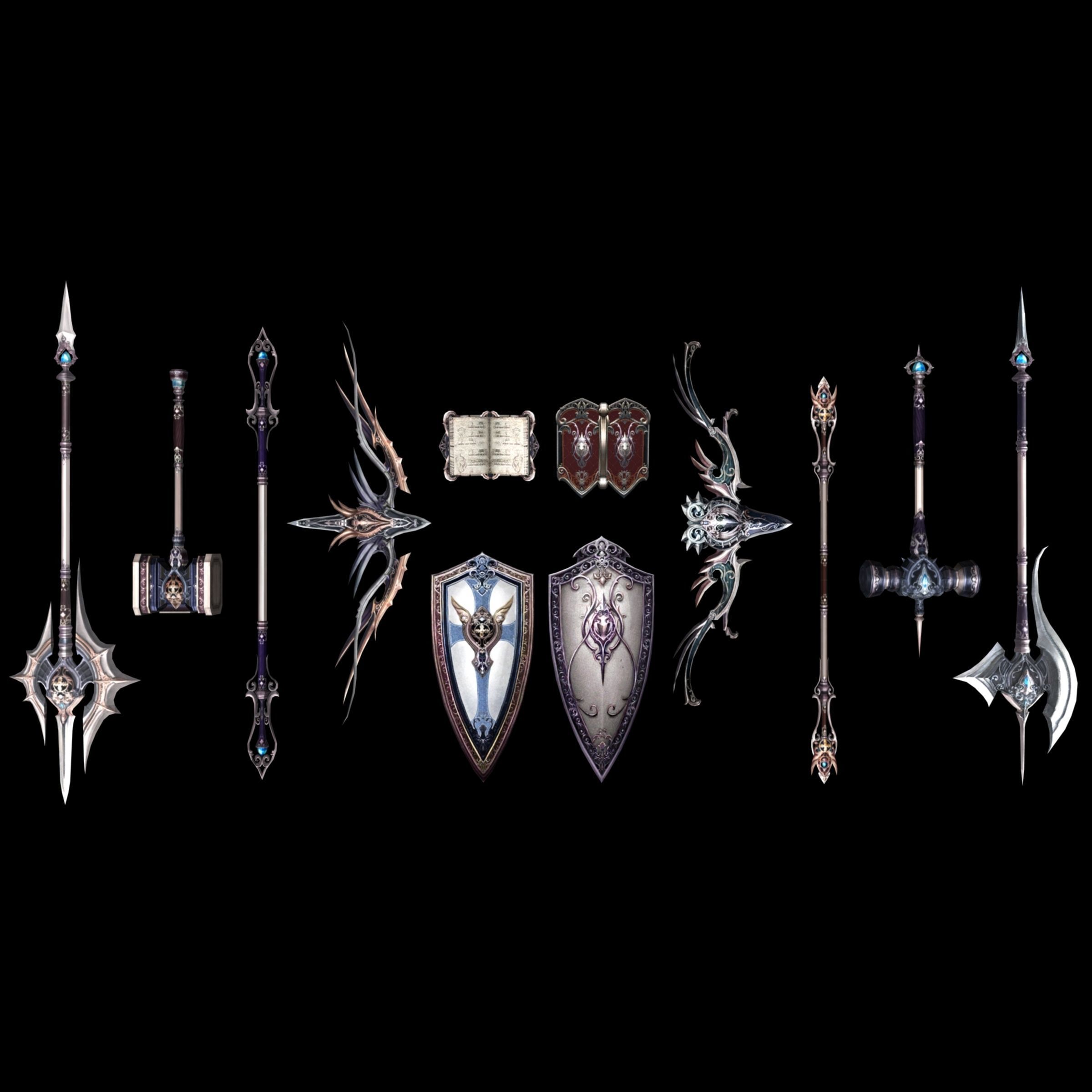 ancient weapons set- arms 20 Low-poly 3D model_2