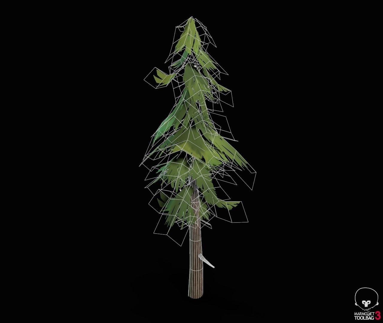 Stylized PBR Trees Low-poly 3D model_53