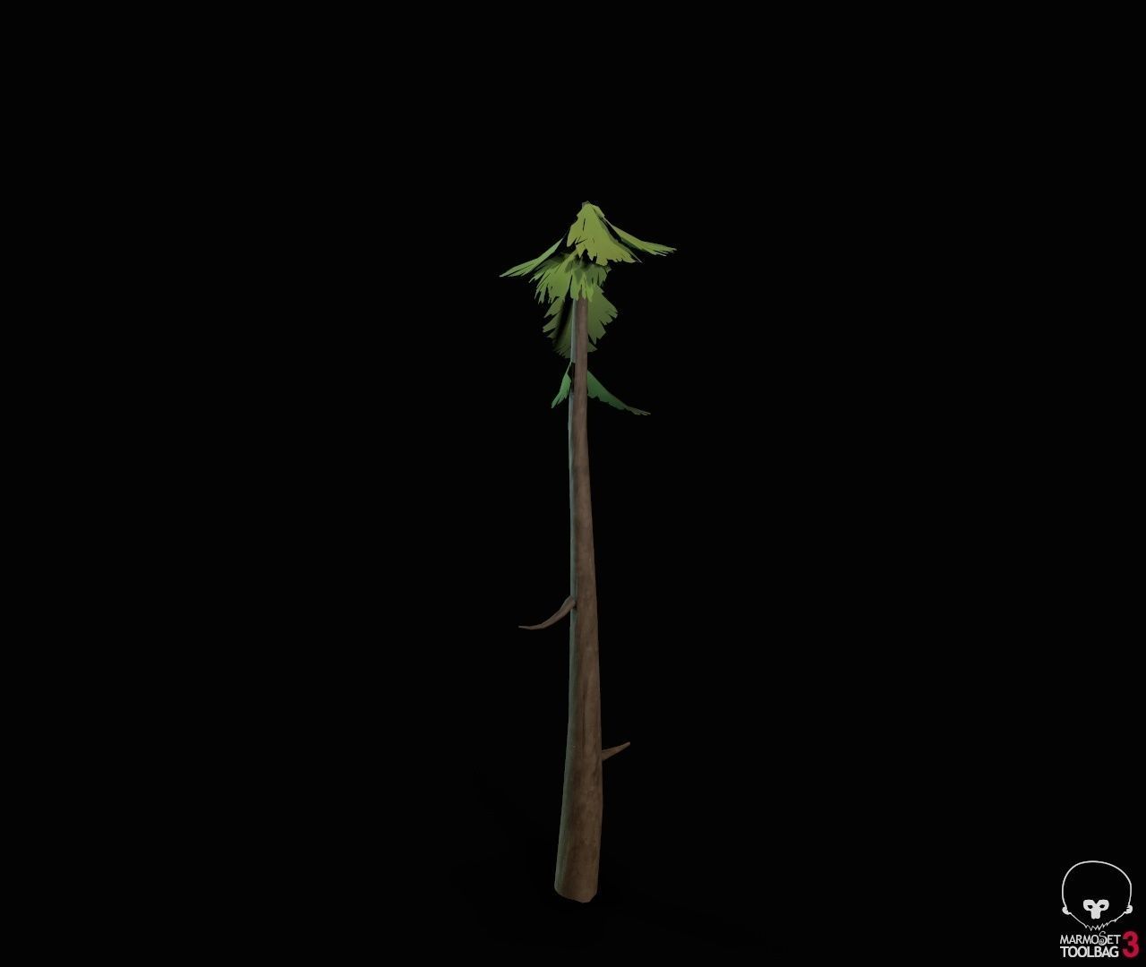 Stylized PBR Trees Low-poly 3D model_40