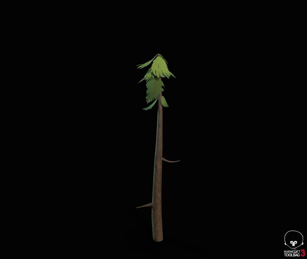 Stylized PBR Trees Low-poly 3D model_43