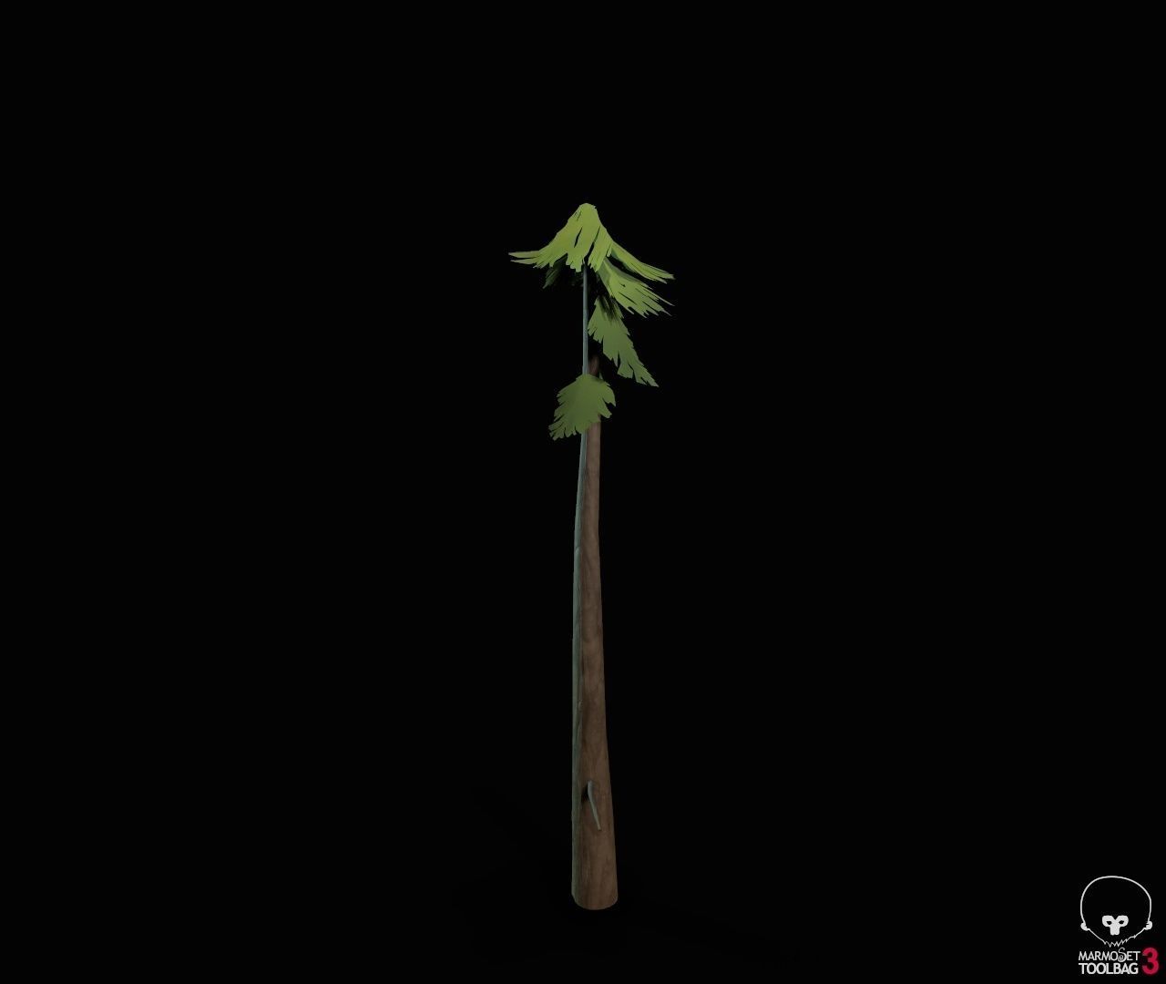 Stylized PBR Trees Low-poly 3D model_21