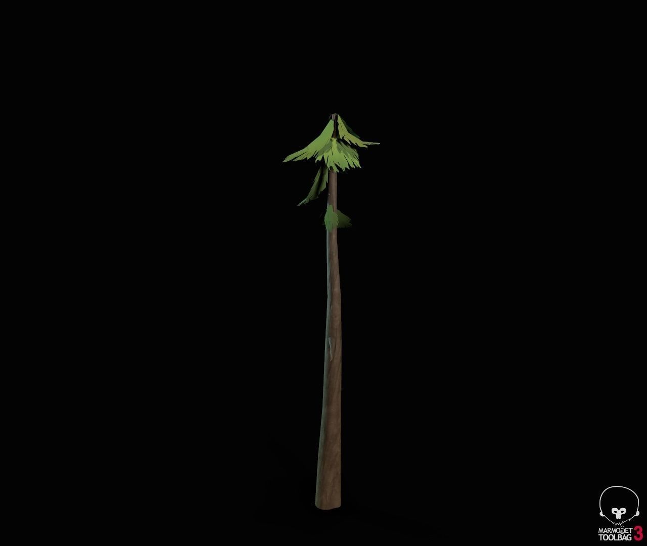 Stylized PBR Trees Low-poly 3D model_41