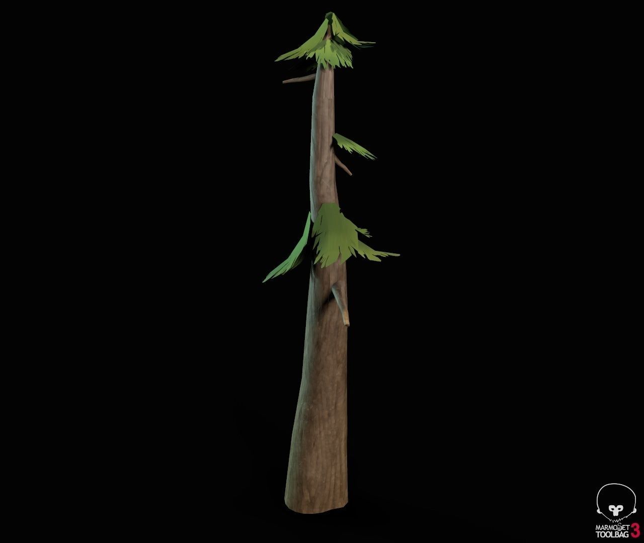 Stylized PBR Trees Low-poly 3D model_49