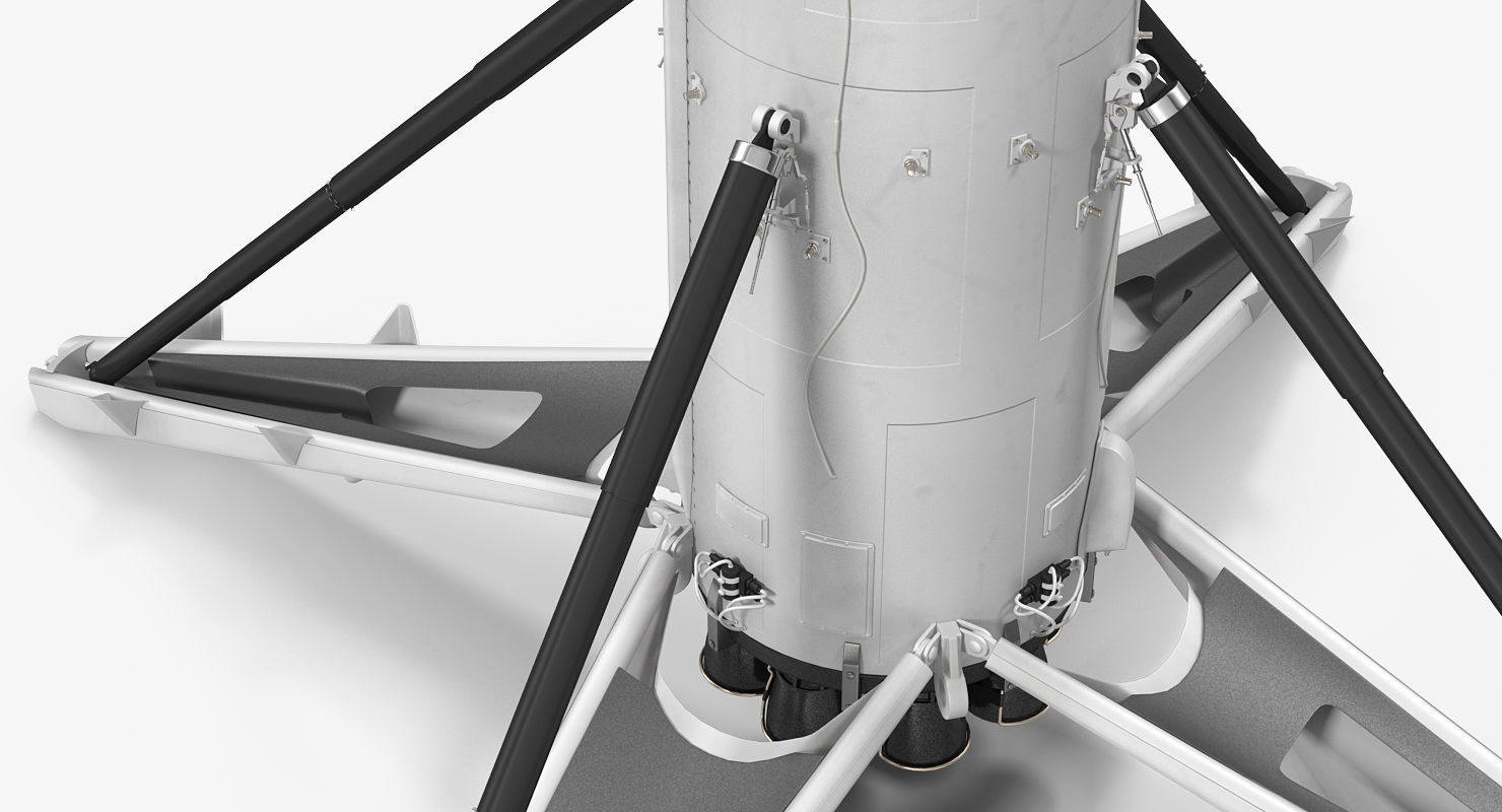 Falcon 9 First Stage with Landing Legs 3D model_6