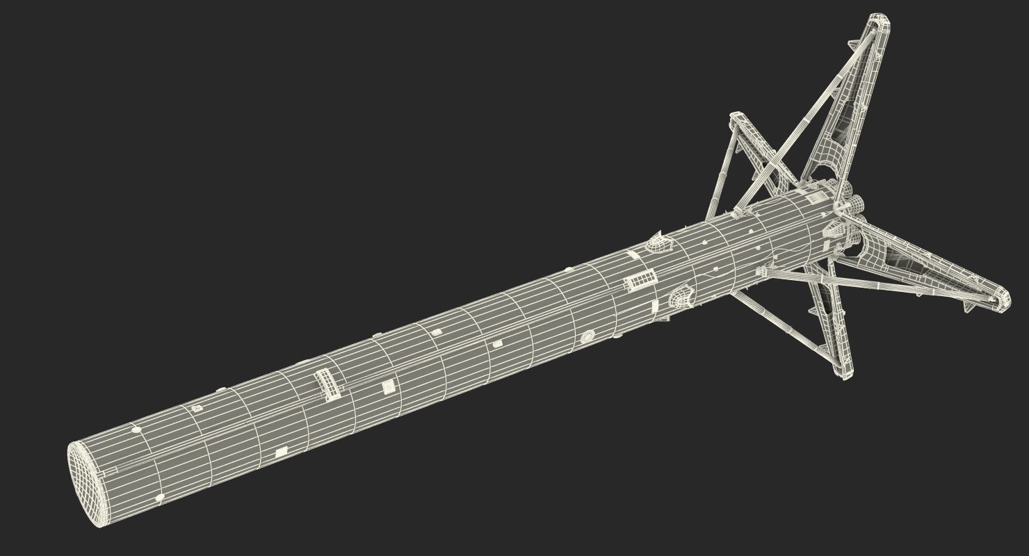 Falcon 9 First Stage with Landing Legs 3D model_17