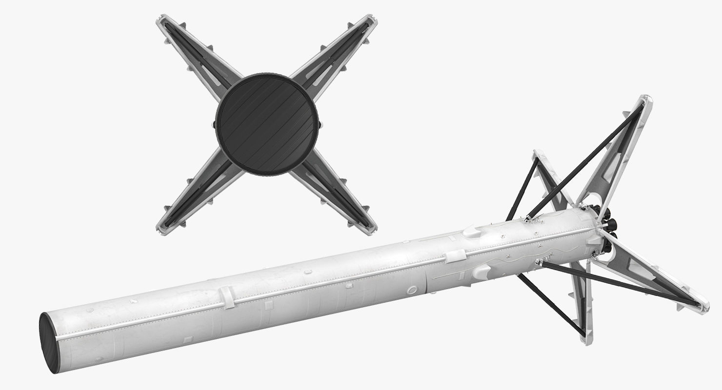 Falcon 9 First Stage with Landing Legs 3D model_4