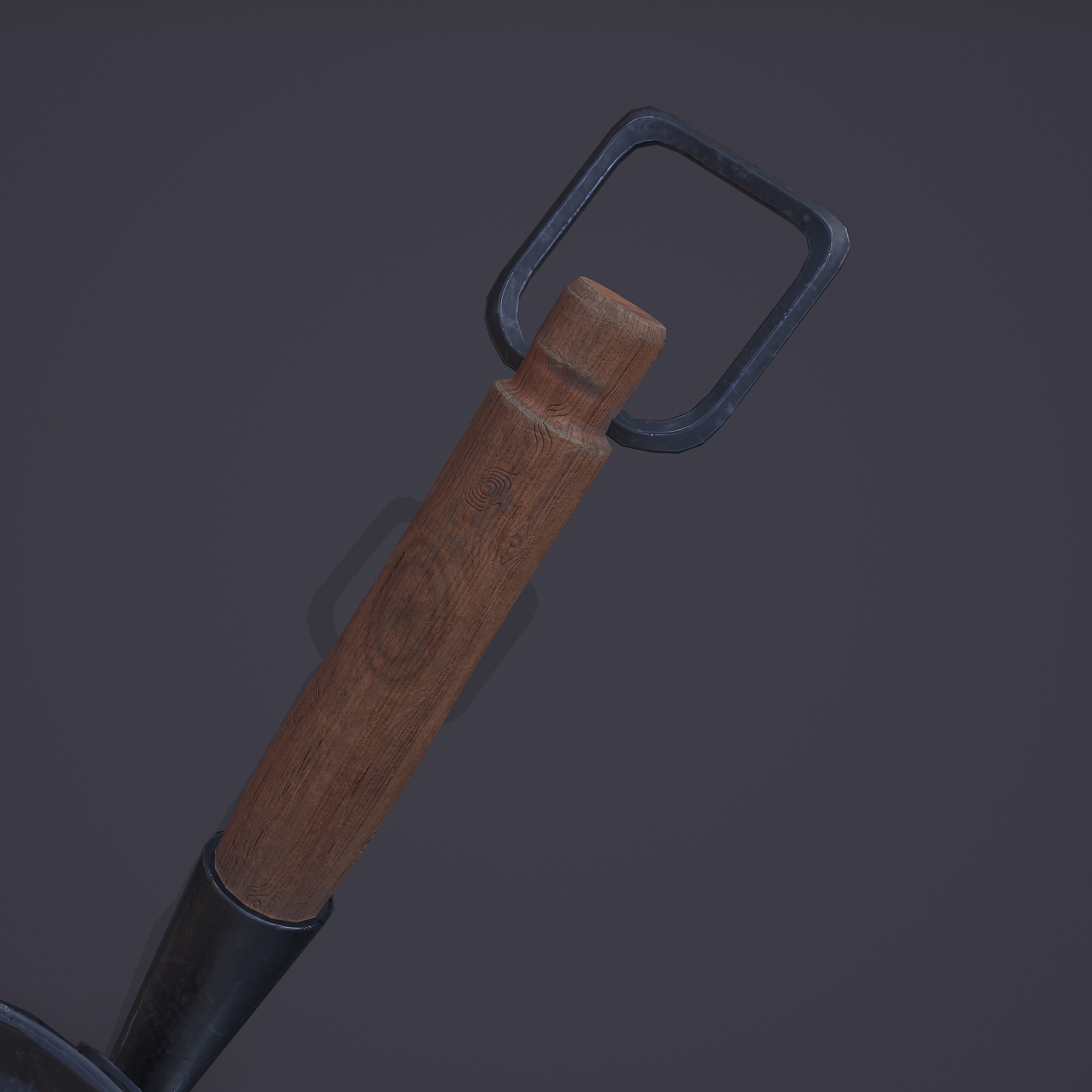 Medieval Frying Pan Low-poly 3D model_18