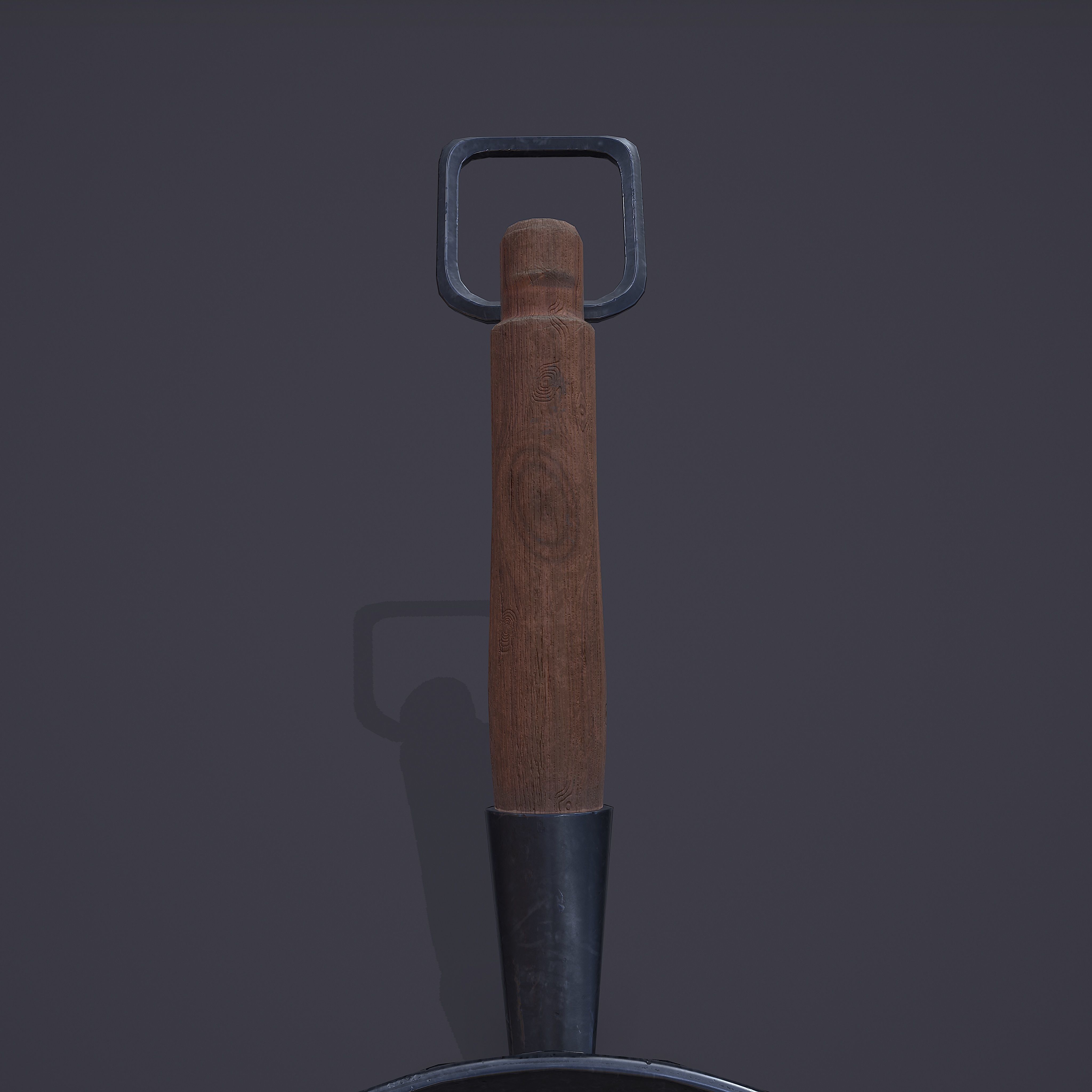 Medieval Frying Pan Low-poly 3D model_20