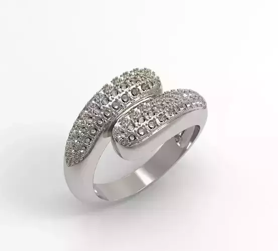 P - 002 ring gold with diamonds