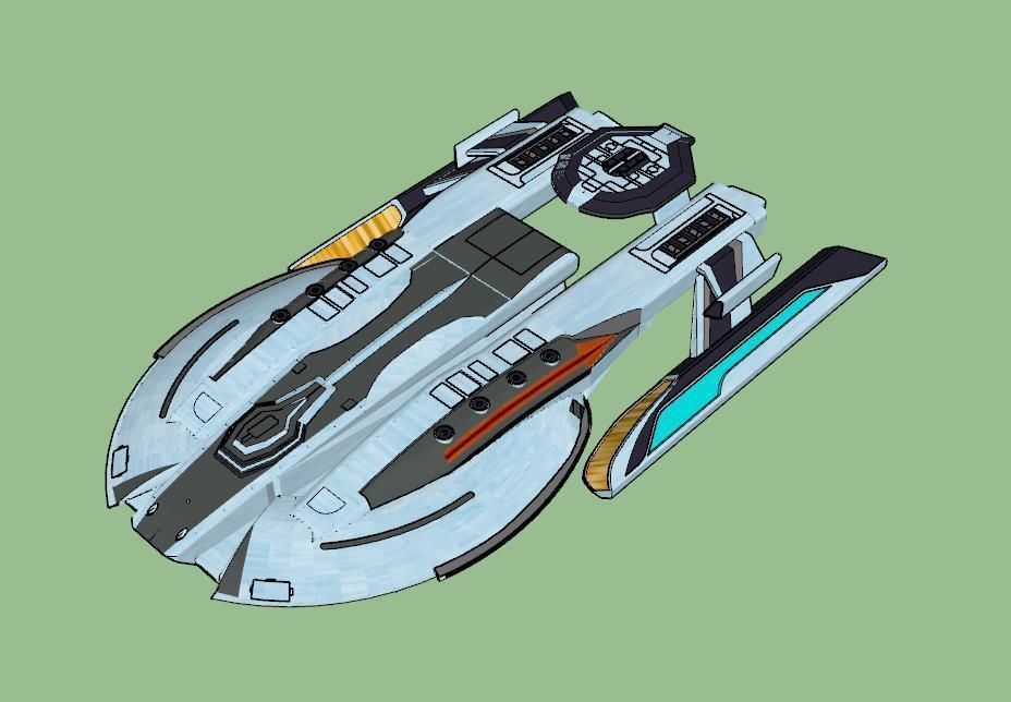 USS Armitage Refit 3D print model_3