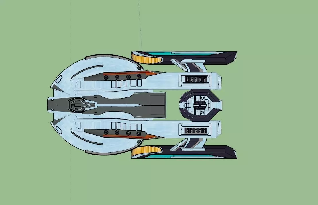 USS Armitage Refit 3D print model_0