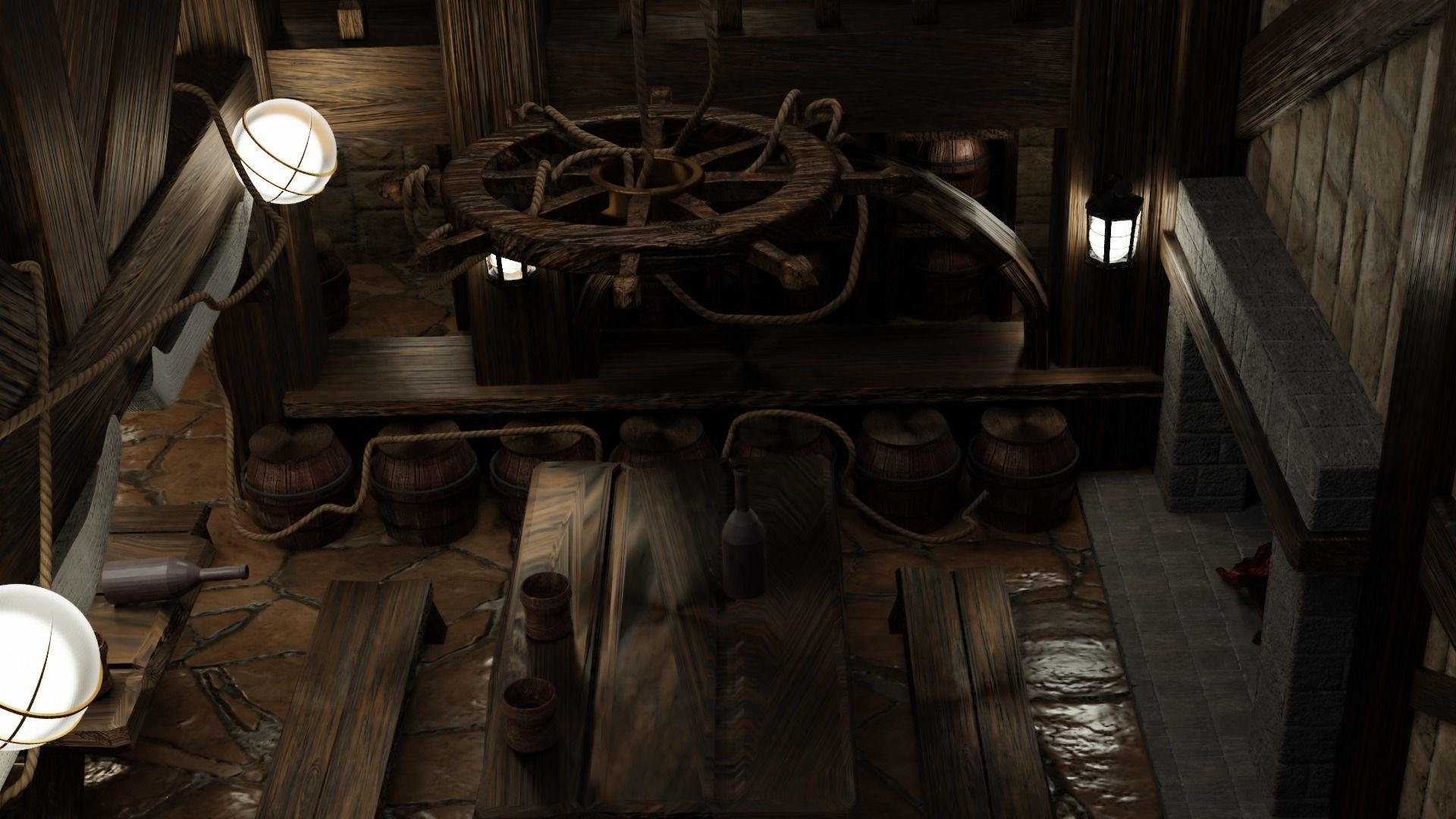 Bar Interior 3D Model 3D model_6