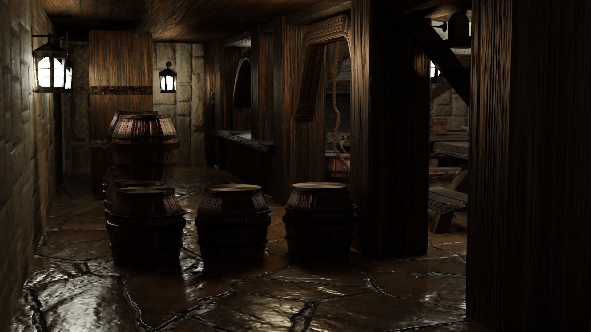 Bar Interior 3D Model 3D model_1