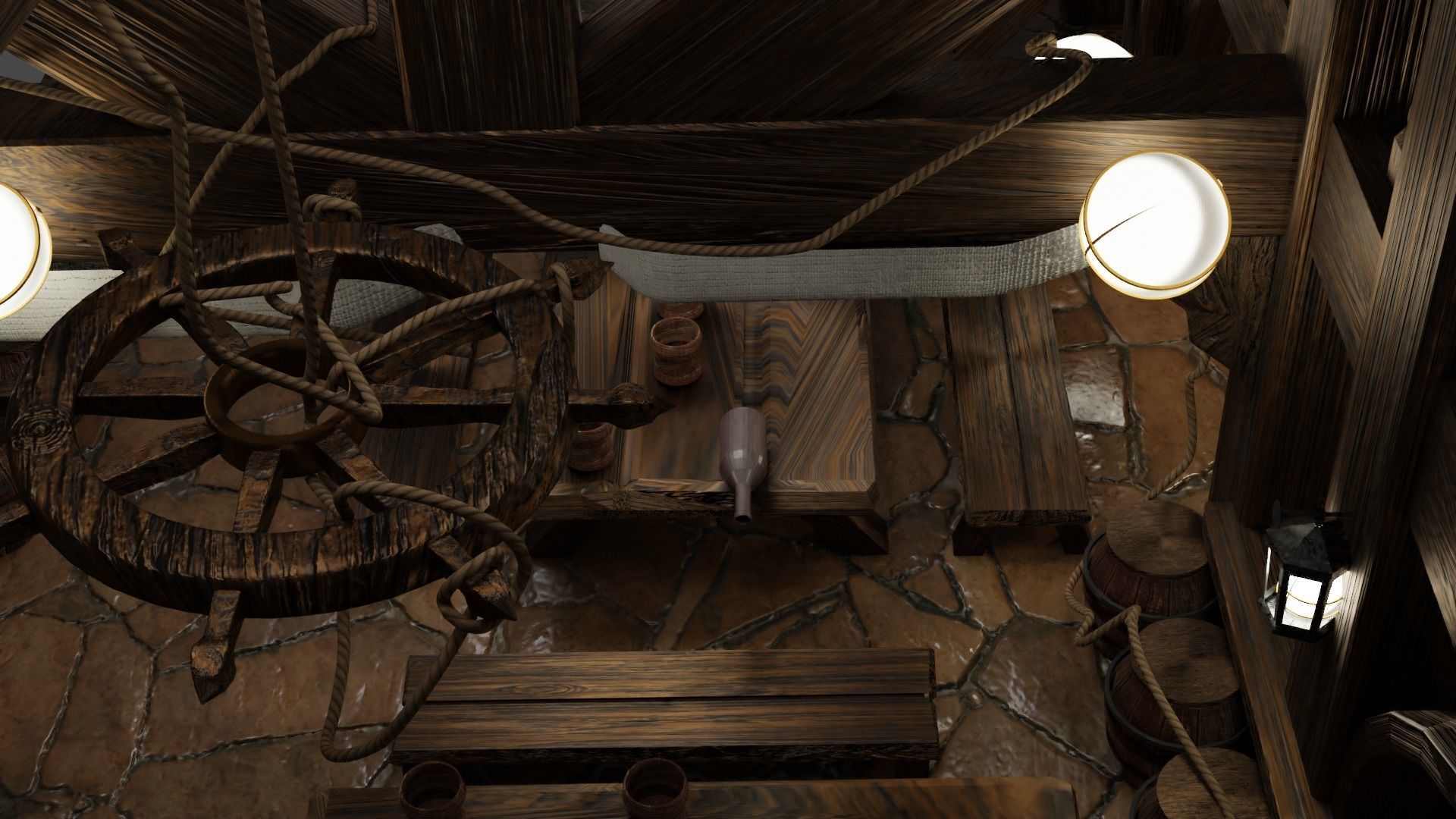 Bar Interior 3D Model 3D model_7