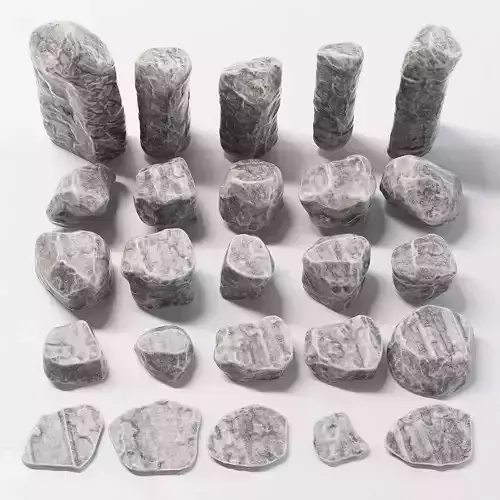 Stone rock river collection n1