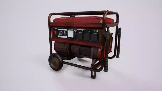 Diesel Generator - PBR Game Ready - 4k textures Low-poly 3D model