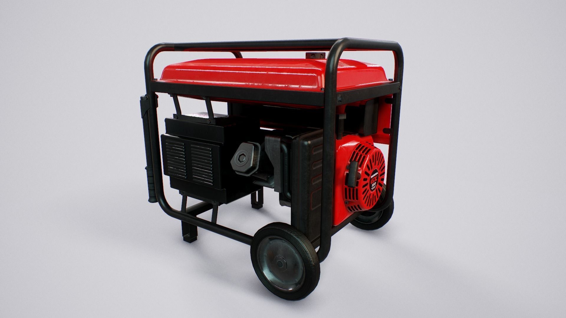 Diesel Generator - PBR Game Ready - 4k textures Low-poly 3D model_6