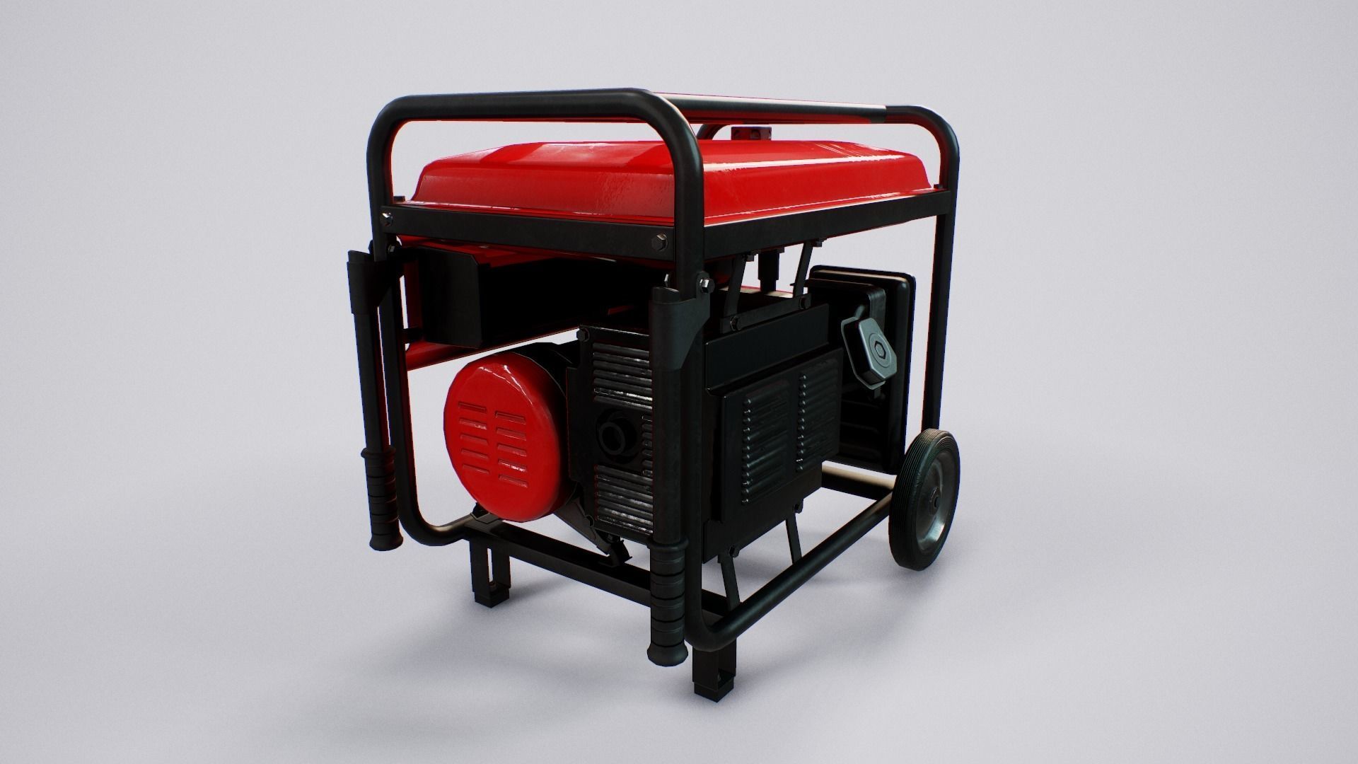 Diesel Generator - PBR Game Ready - 4k textures Low-poly 3D model_8