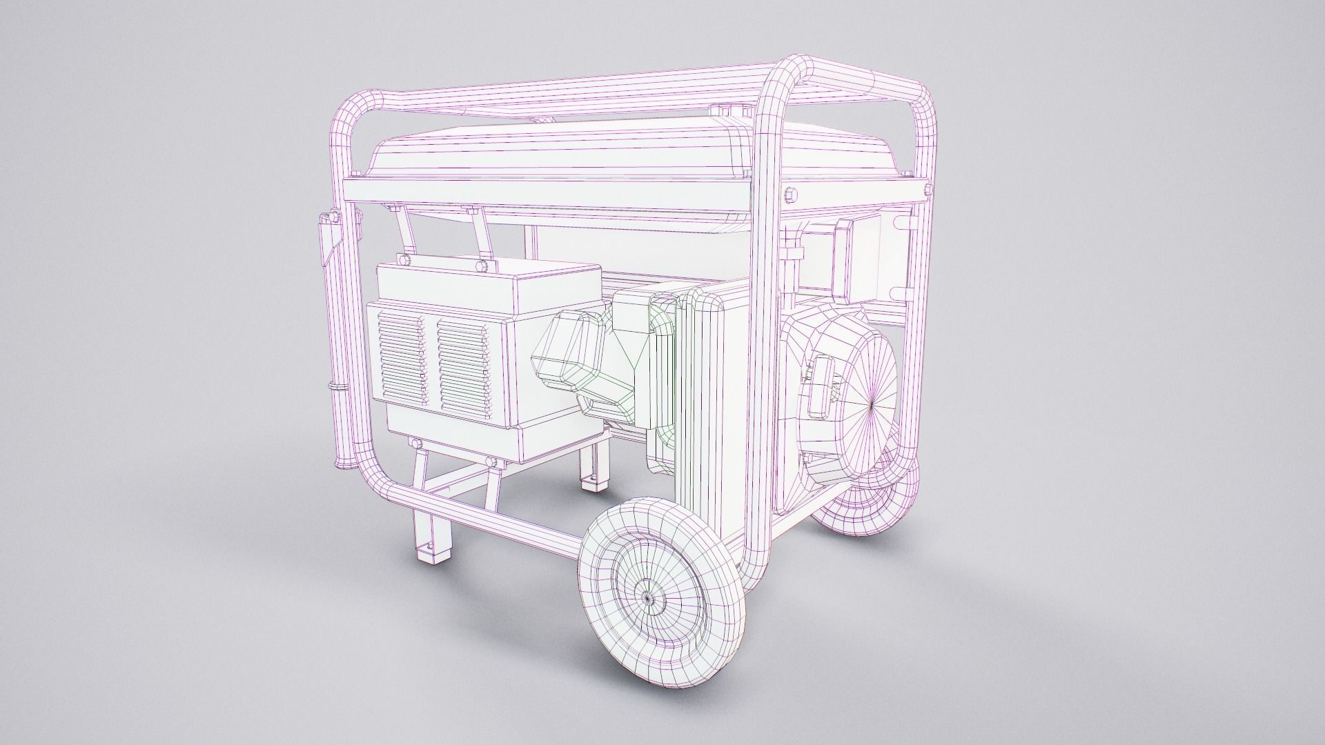Diesel Generator - PBR Game Ready - 4k textures Low-poly 3D model_12