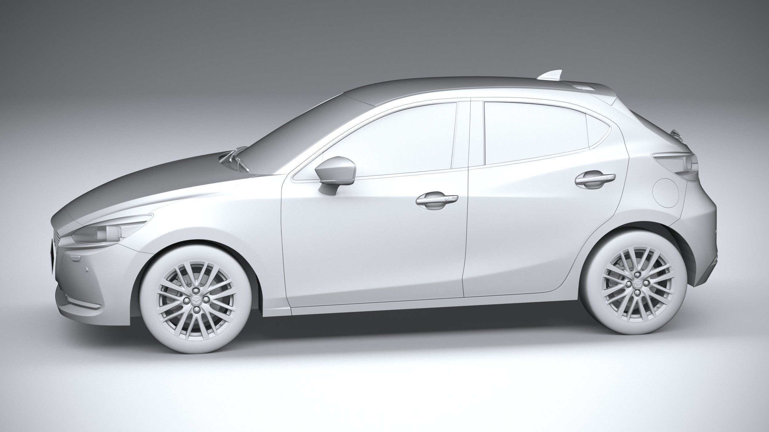 Mazda 2 2020 3D model_22