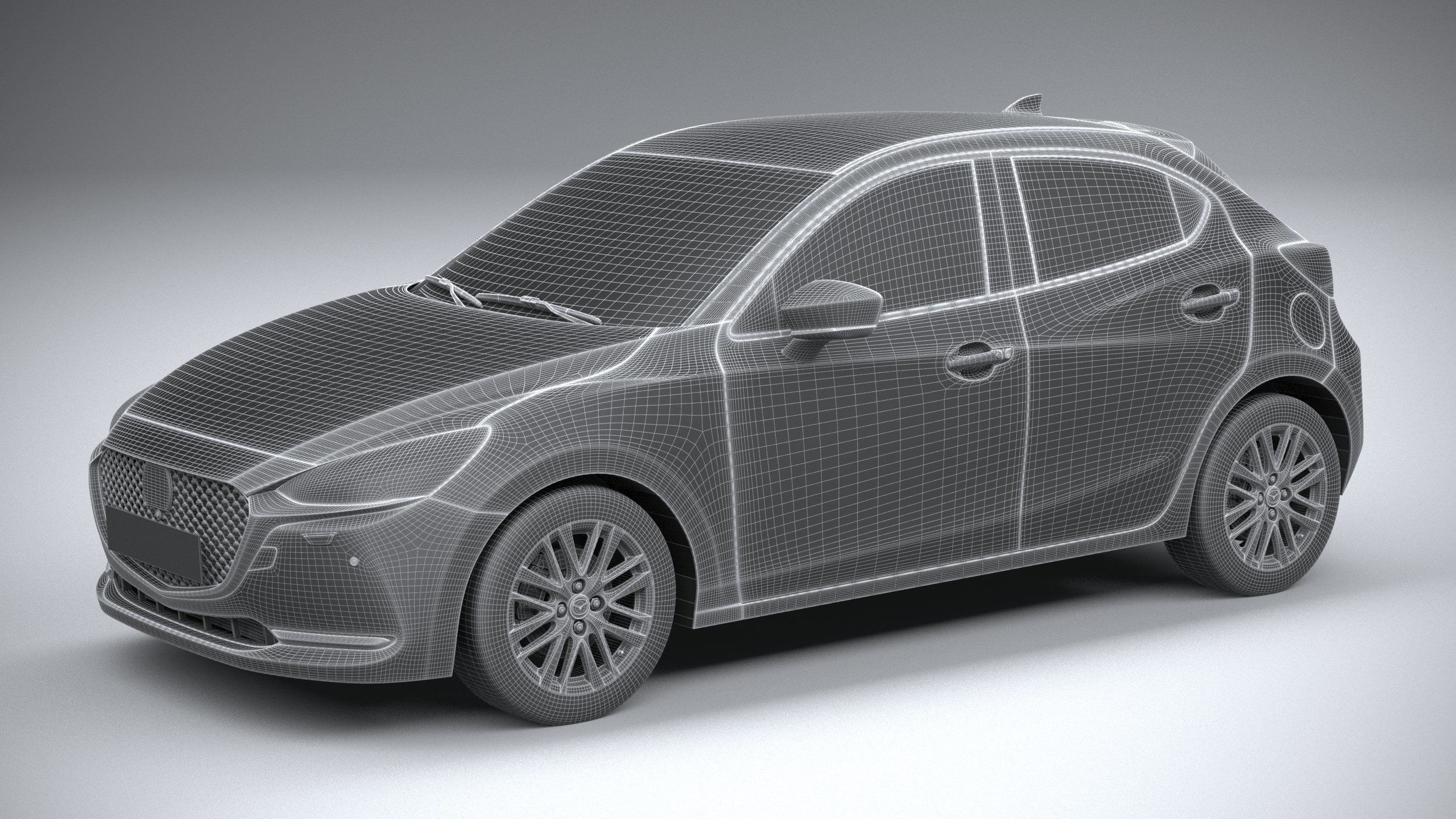 Mazda 2 2020 3D model_26