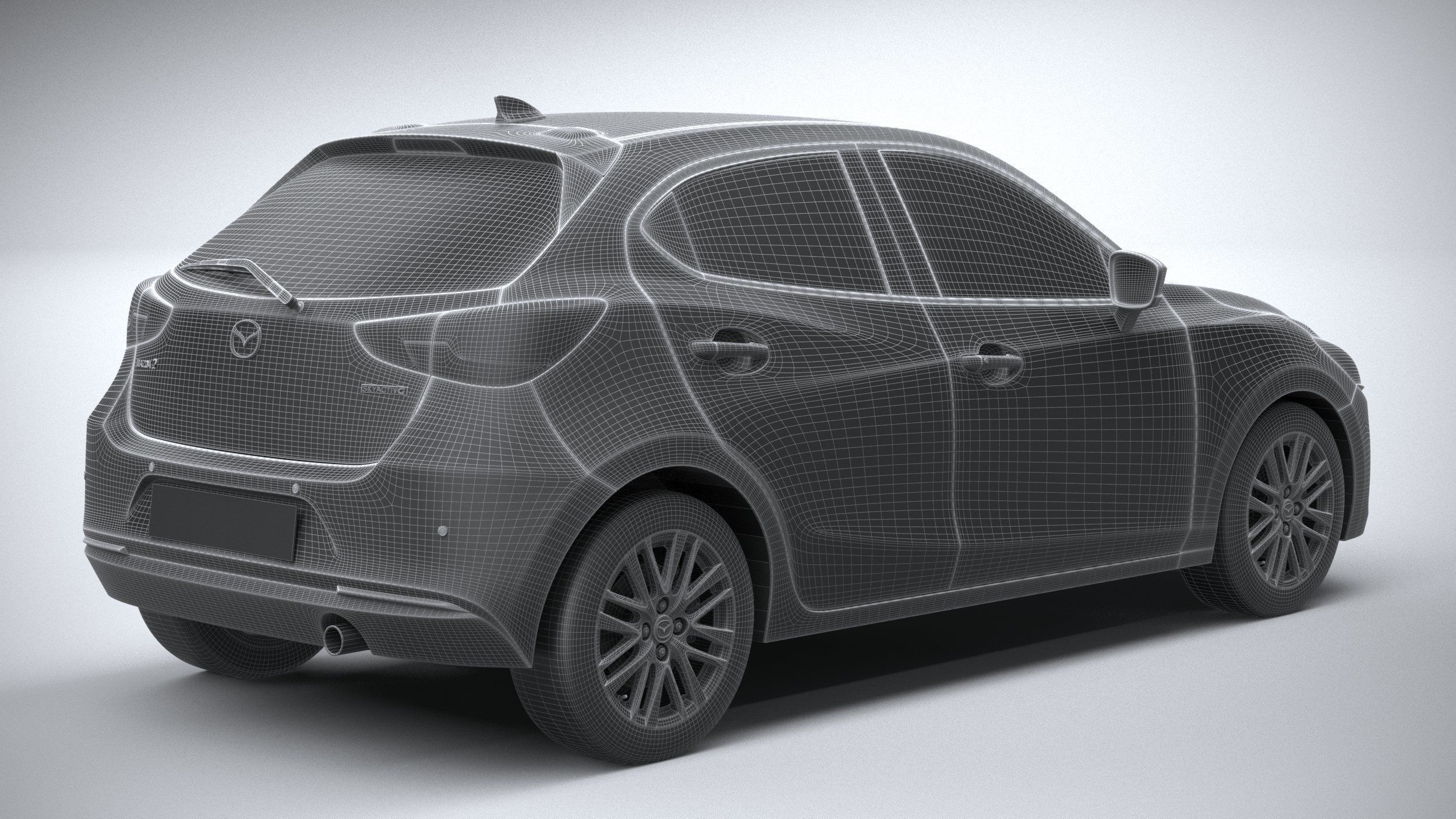 Mazda 2 2020 3D model_27