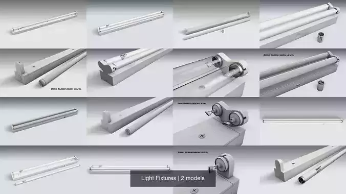Light Fixtures 3D Model Collection