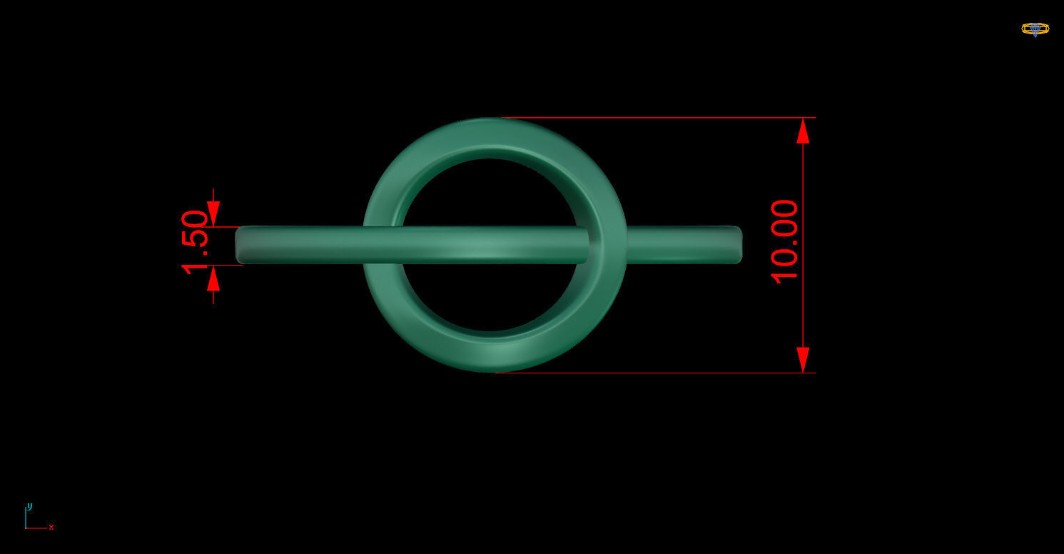 Ring 90 3D print model_8