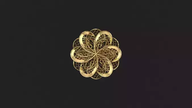 AR-TRK-Z074 gold flower