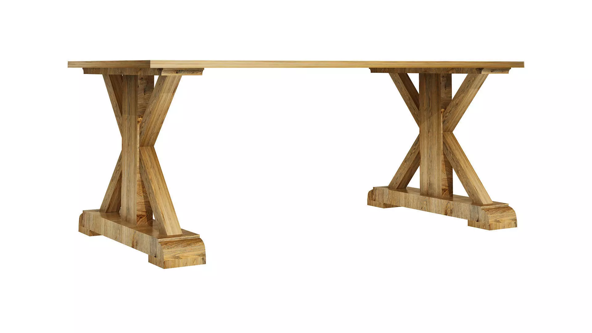 Wooden Table 3D model_0