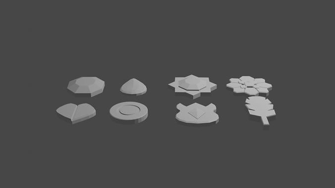 pokemon kanto badge set Free 3D print model