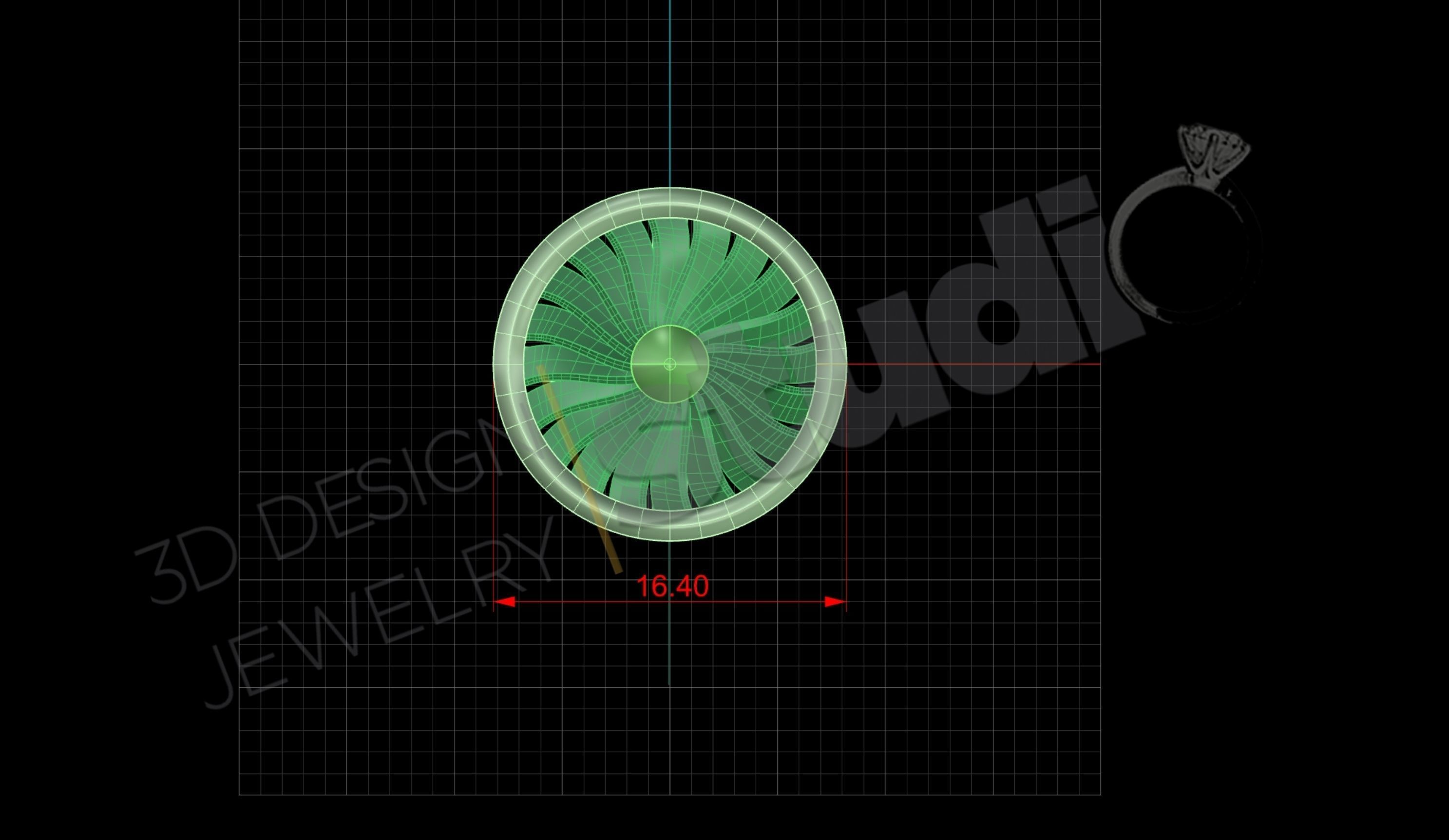 Cufflinks jewelry Aeroplanes Turbine design 3D print model_5