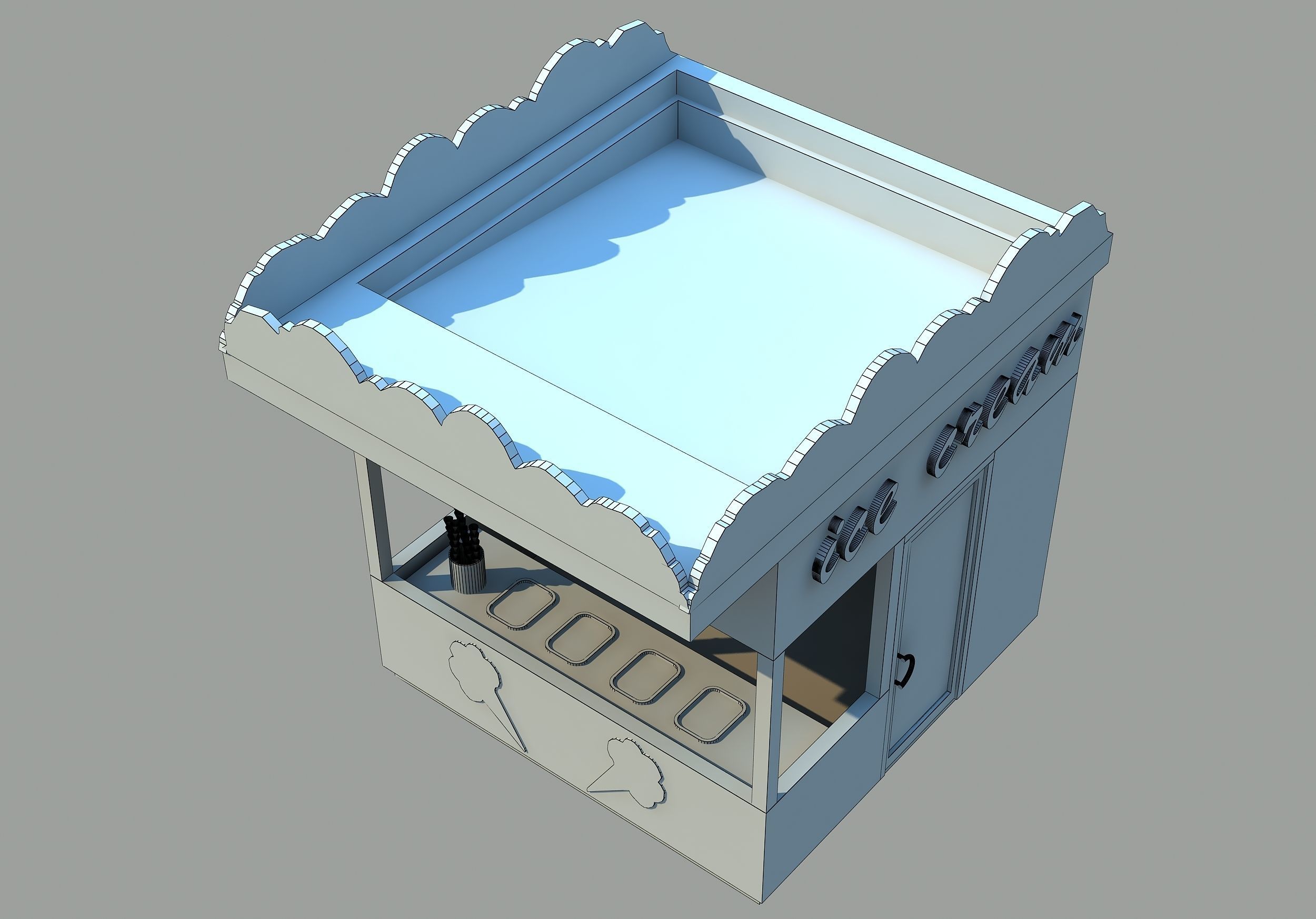 Ice Cream Shop 3D model_4
